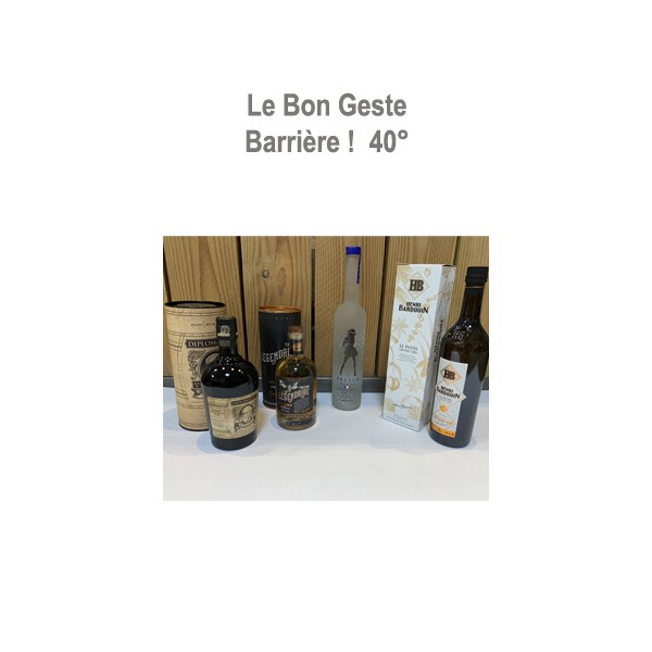 Pack gestes Barrières : Alcool 40° Minimun Pack gestes Barrières : Alcool 40° Minimun