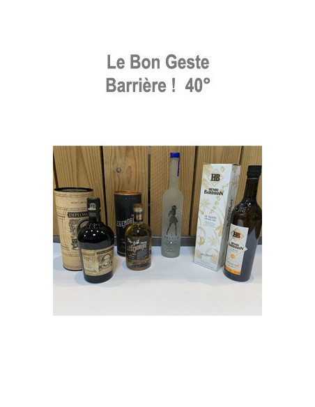 Pack gestes Barrières :  Alcool 40° Minimun
