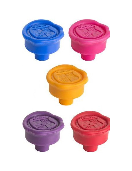 Bouchon Sceau silicone décoratif x2