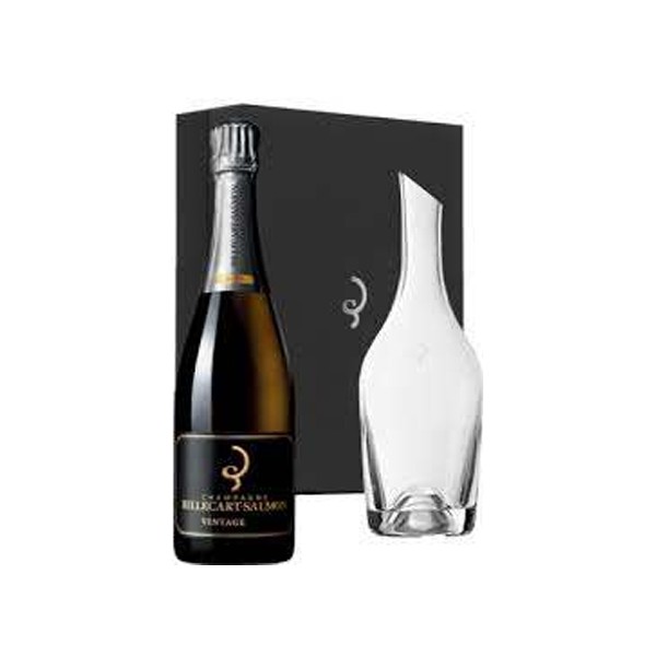 Coffret Carafe soufflée Bouche + Billecart Vintage 2009