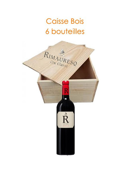 Caisse bois de 6 : R de Rimauresq 2017 - Vinsetchampagnes.fr