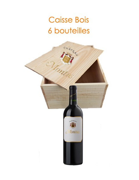 Caisse Bois - Château Montus rouge 2011