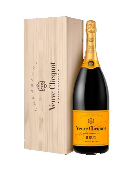 Mathusalem Clicquot Brut 6 litres + Caisse bois - Vinsetchampagnes.fr