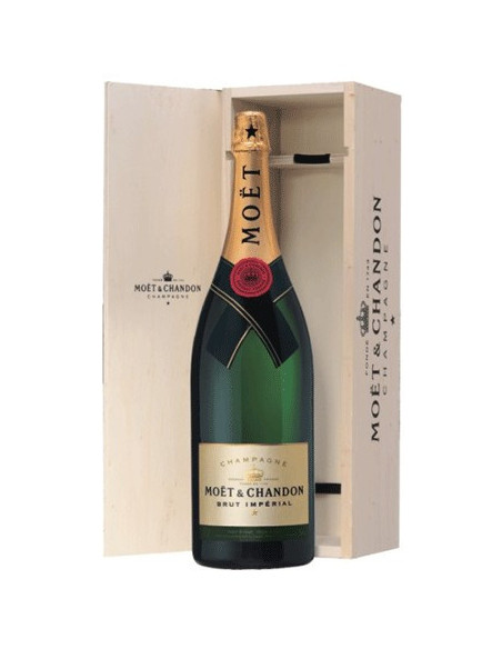 Salmanazar 9 Litres Moet & Chandon Brut + Caisse bois - Vinsetchampagnes.fr