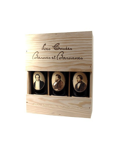 Caisse bois de 3 : 1 Pauillac, 1 Medoc, 1 St Emilion - Vinsetchampagnes.fr