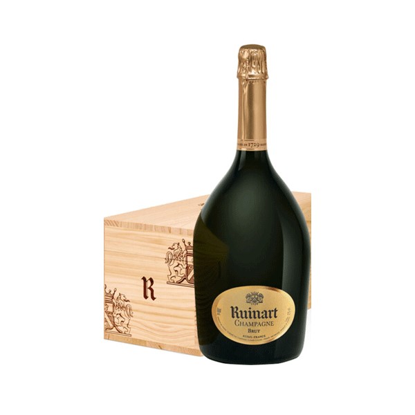 Jéroboam Champagne Ruinart Brut coffret bois