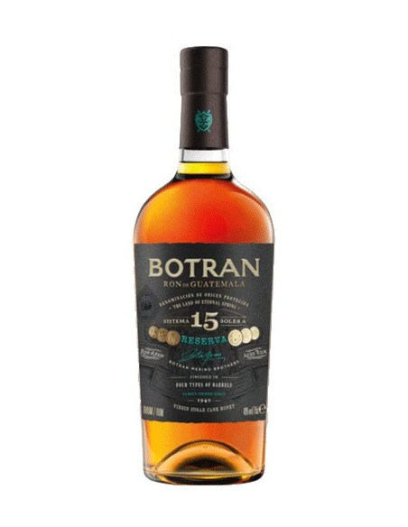 Rhum BOTRAN 15 ans 40° Guatemala - Vinsetchampagnes.fr