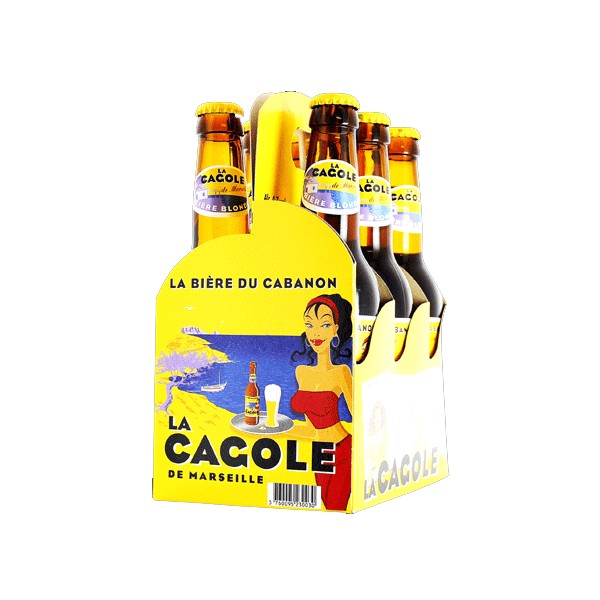 Pack de 6 Bières Cagole 33cl " Bière de Marseille " 5.5 %vol