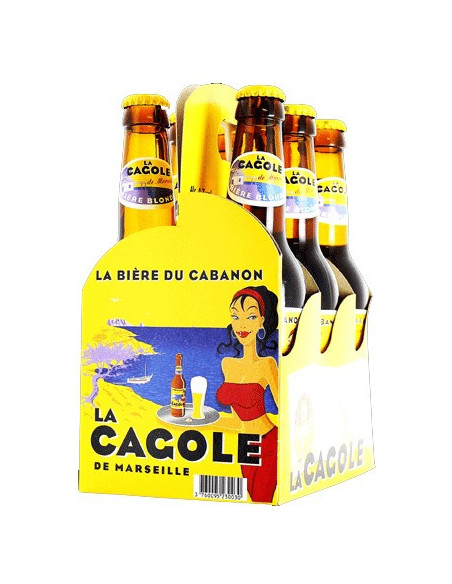 Pack de 6 Bières Cagole 33cl " Bière de Marseille " 5.5 %vol - Vinsetchampagnes.fr