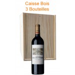 Caisse bois de 3 : Château La Louvière rouge