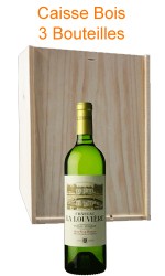 Caisse bois 3 : Château La Louvière 2013 Blanc 75cl