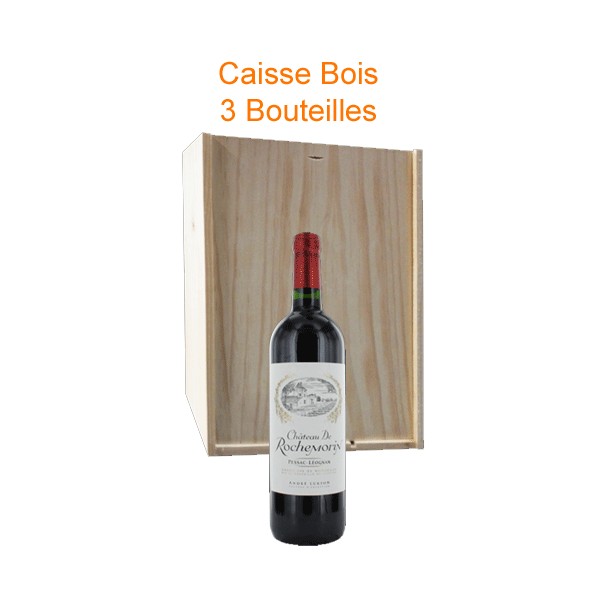Caisse bois 3 - 2017 - Château de Rochemorin Rouge 75 cl