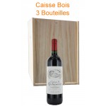 Caisse bois 3  - Château de Rochemorin Rouge 75 cl