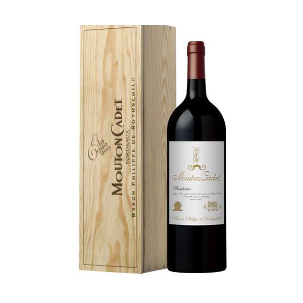 Magnum Mouton Cadet Heritage Rouge 2020 CAISSE BOIS