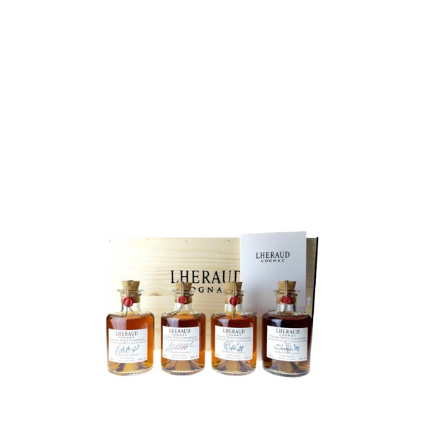 Coffret Dégustation Cognac Lheraud 4 x 20cl - Gin, Eau de vie