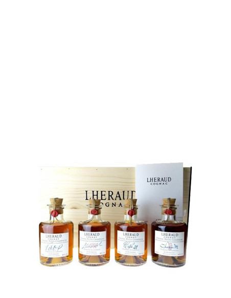 Coffret Cognac 4x 20 cl VSOP/cuvée 20 ans/CharlesVII/1990