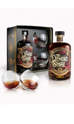 COFFRET THE DEMON'S  SHARE - RHUM 12 ANS +2verres