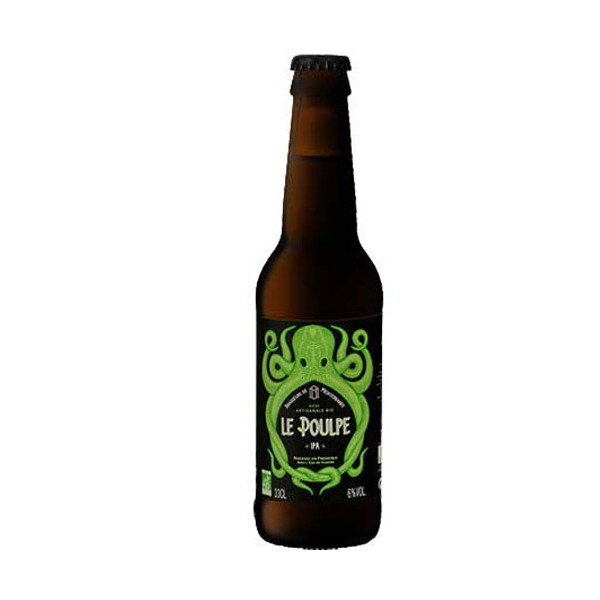 Bière le Poulpe ipa bio 6° 33cl Bière le Poulpe ipa bio 6° 33cl