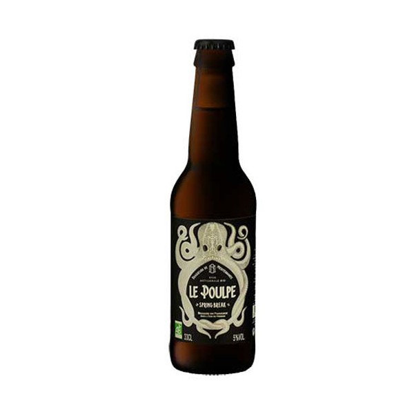 Bière le Poulpe spring break bio 3.3° 33cl