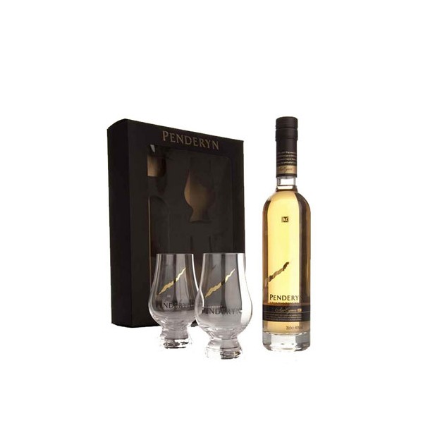 Coffret Penderyn Madeira of 46% 35cl + 2 verres