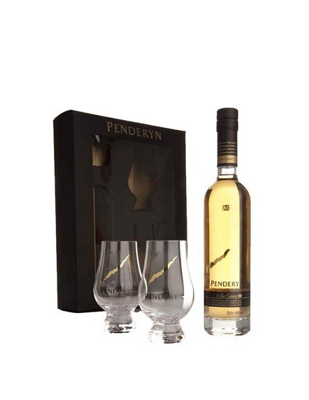 Coffret Penderyn Madeira of 46% 35cl + 2 verres