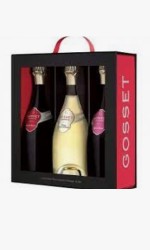 Coffret Gosset 1 brut + 1 rosé + 1 Blanc de Blancs