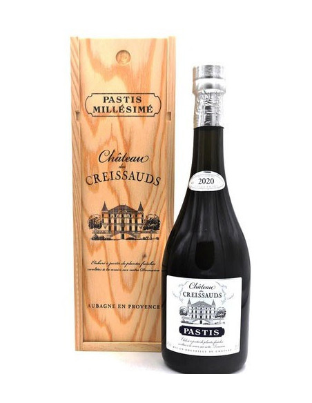 Pastis Chateau des Creissauds Coffret Bois 70cl