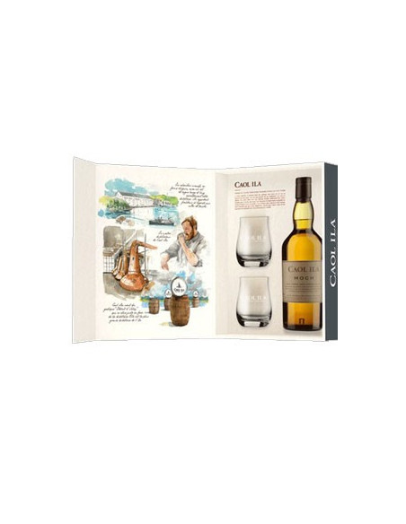 Coffret Caol ila 12 ans Single Malt + 4 verres