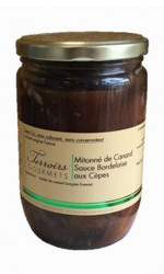 Mitonné de canard sauce bordelaise aux cèpes 600g