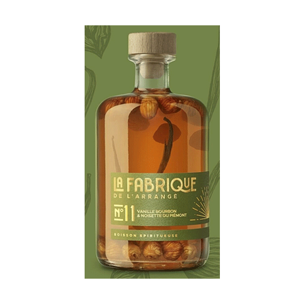 Rhum arrangé La Fabrique vanille et noisette torréfiée Rhum arrangé La Fabrique vanille et noisette torréfiée
