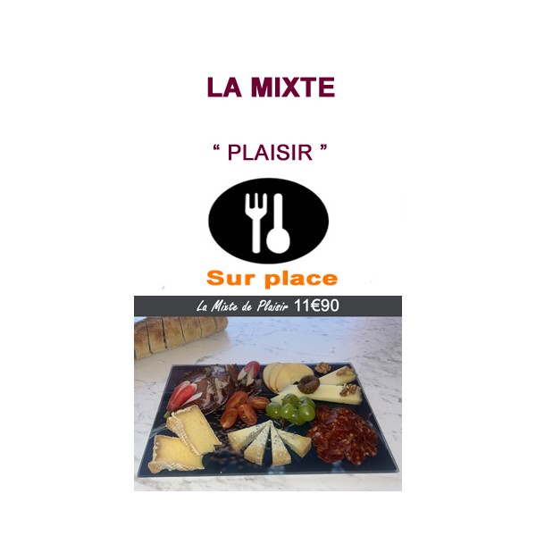 Planche Mixte Plaisir à consommer sur place