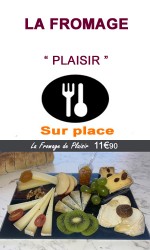 Planche Fromage Plaisir à consommer sur place