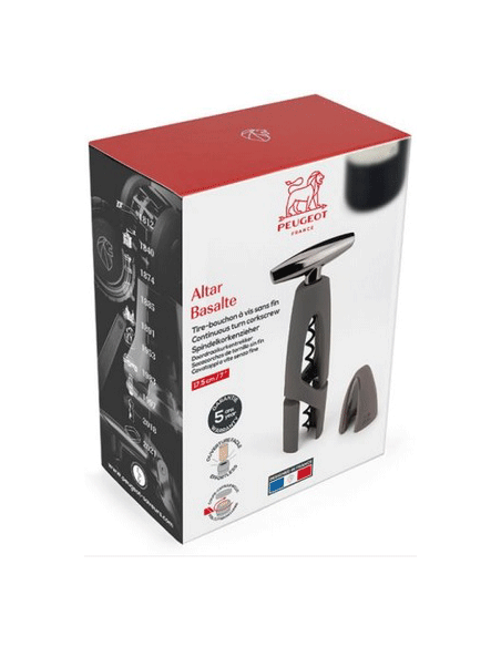 PEUGEOT - Tire bouchon Altar basalte vis sans fin 17.5cm - Vinsetchampagnes.fr