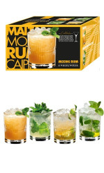 4 Verres Mixing RUM  13cl