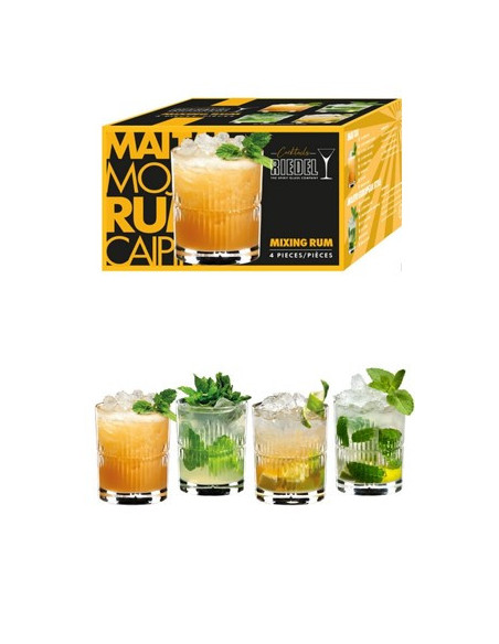 4 Verres Mixing RUM  13cl