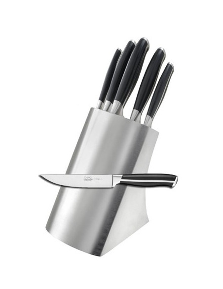 Bloc Glasgow inox + 5 couteaux  Sabatier Thiers