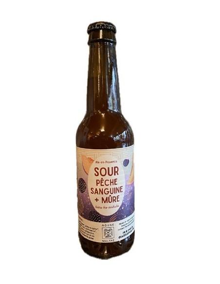 Aquae Maltae Sour Pêche sanguine/Mure 5° 33cl BIO