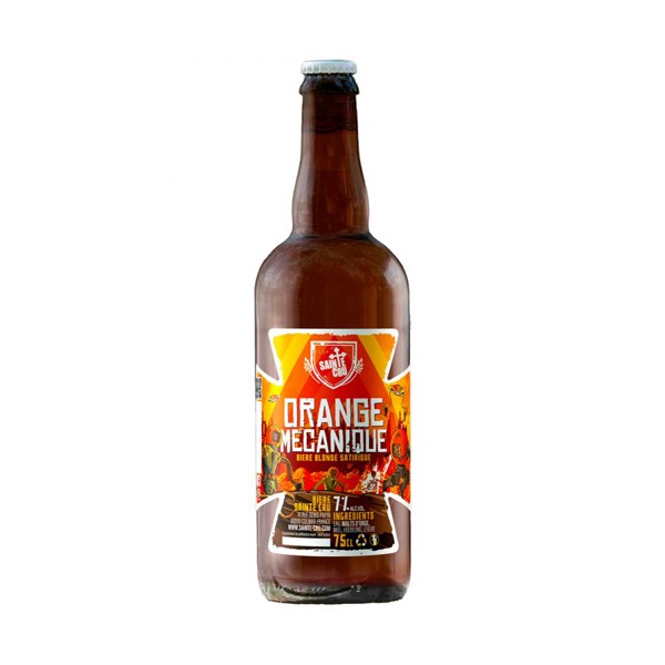 Bière Orange Mécanique Sainte Cru en 75cl Bière Orange Mécanique Sainte Cru en 75cl