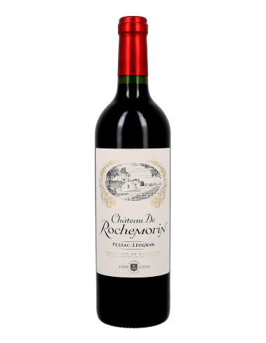 Caisse bois 3 - 2015 - Château de Rochemorin Rouge 75 cl - vue 2 - Vinsetchampagnes.fr