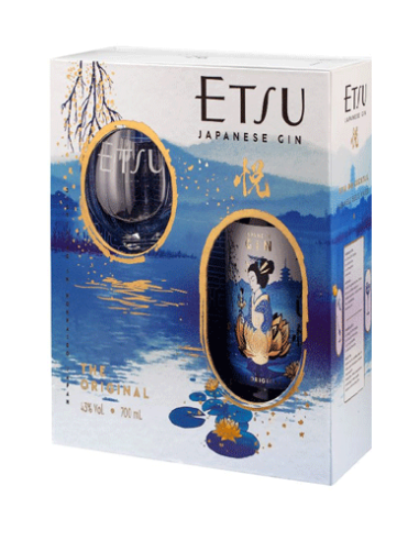 ETSU GIN JAPONAIS COFFRET + VERRE 43° 70CL - Vinsetchampagnes.fr