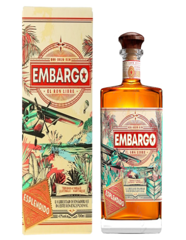 RHUM EMBARGO ESPLANDIDO 40° 70CL - Vinsetchampagnes.fr