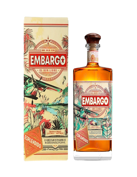 RHUM EMBARGO ESPLANDIDO 40° 70CL - Vinsetchampagnes.fr