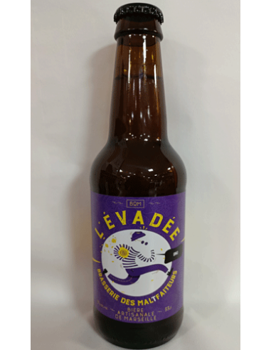 Bière IPA L'EVADEE 33cl 5° Brasserie des Maltfaiteurs - Vinsetchampagnes.fr