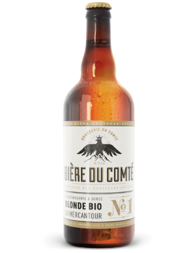 Bière DU COMTE N°1 blonde Bio du Mercantour 75cl - Vinsetchampagnes.fr