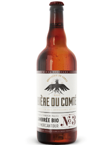 Bière du COMTE N°3 Ambrée Bio du Mercantour 75cl - Vinsetchampagnes.fr