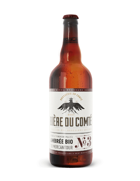 Bière du COMTE N°3 Ambrée Bio du Mercantour 75cl - Vinsetchampagnes.fr