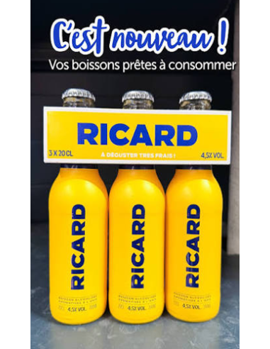 Ricard 4.5° 20cl UNITAIRE - Vinsetchampagnes.fr