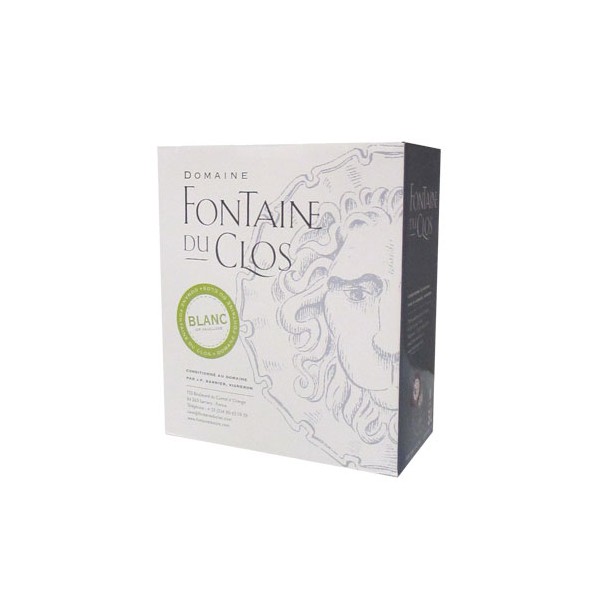 BIB 3 L VDP blanc Domaine Fontaine du Clos - Bag in Box