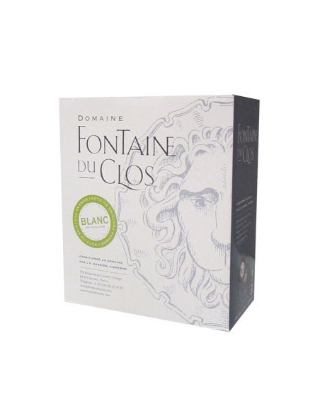 BIB 3 L VDP blanc Domaine Fontaine du Clos - Bag in Box