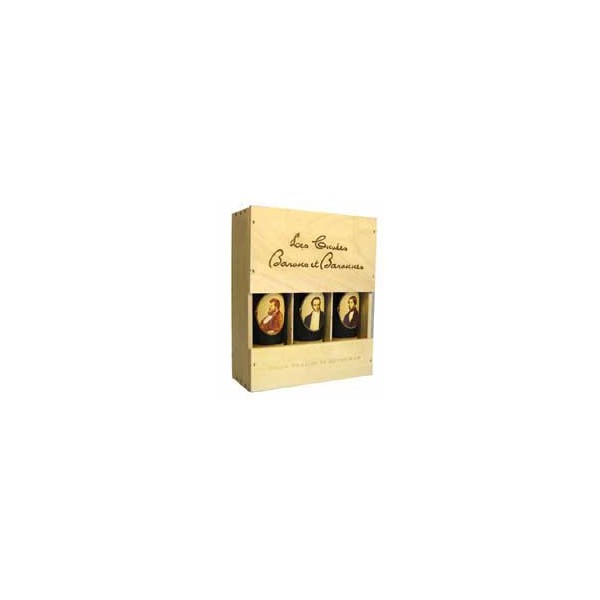 Caisse bois de 3 : 1 Pauillac, 1 Medoc, 1 St Emilion Caisse bois de 3 : 1 Pauillac, 1 Medoc, 1 St Emilion